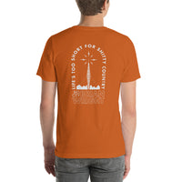 "Life's too Short for Shitty Country" Radio Tower  Unisex T-Shirt (Back Print)